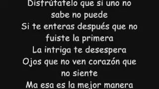 ojos que no ven letra