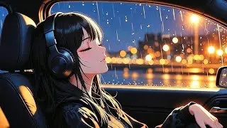 Rain on the Car Window 🚗🌧️ Soft Piano for Deep sleep & deep stress  Ferfect for Sleeping