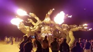 Burning Man 2016 Medusa fire show
