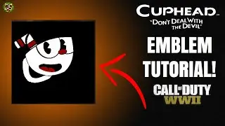 CUPHEAD EMBLEM TUTORIAL! CoD WW2 EMBLEM TUTORIAL! 25 DOC #15