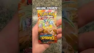 Weighing Pokemon #pokemon #pokemoncards #pokemontcg #surgingsparks