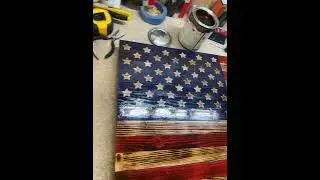 Hand made American flag#diy #usa #freedom #america #diy #homemade #craft