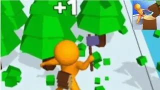 lumber rush new game ( ios android ) gameplay | MAX LEVEL in lumber rush  | lumber rush gameplay ||