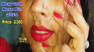 ☀️New Gold Nose Pin and septum Piercing Ring, 2025 Gold Nose Pin Design wear