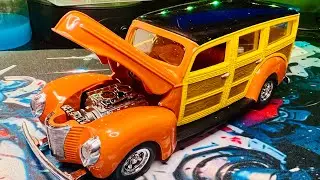 1940 Woodie Metal Model Kit Review + Build