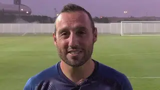 Former Arsenal midfielder Santi Cazorla trains with his new side, Qatar's Al Sadd - Interview