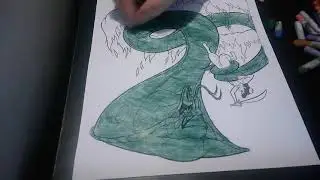 Coloring Picture of Stone Hunter Using a Knife to Kill a Python 7   Introspective Taal