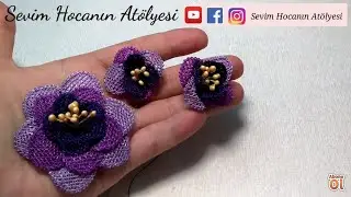 95. MODEL G&uuml;llere Kont&uuml;r D&ouml;nme Tekniği - İğne Oyası 👉Sevim Hocanın At&ouml;lyesi