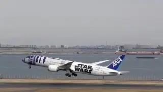 Jumbo, R2-D2, A340-600 (D-ABYT, JA873A, D-AIHQ / 2016-01-21 12:53-13:07 JST / HND)