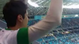 Torcida Coxa calando a Arena do Gr&ecirc;mio - Gr&ecirc;mio 0 x 1 Coritiba