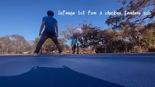 Epic intense 1v1 for a chicken tender sub 