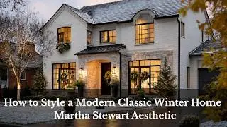 ❄️How to Style a Modern Classic Winter Home  | Martha Stewart Aesthetic