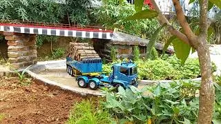 PROYEK KE 38 RC Truk Hino Trailer Muat Kayu Logging @HOMRC