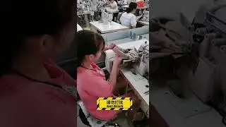 Sewing pants at work#pants #custompants #clothingfactory #menpants #casualpants #bullflyclothing