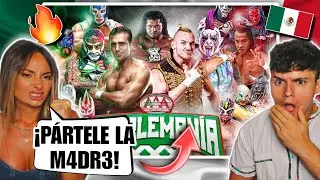 🇪🇸 ESPAÑOLA REACCIONA a LUCHA TRIPLE AAA MEXICANA por PRIMERA VEZ 🇲🇽😱 *PENSÓ que ERA FALSO*