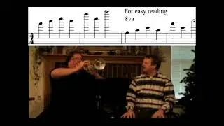 Pops playing trumpet up to an A above double C.