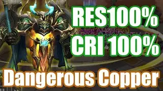 RES100% & CRI RATE100%, Hyper Dangerous Copper Debut🥴🥴🥴【Summoners War RTA】