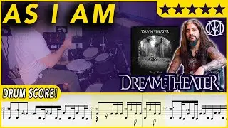 As I Am - Dream Theater | DRUM SCORE Sheet Music | #578 DRUMSCRIBE