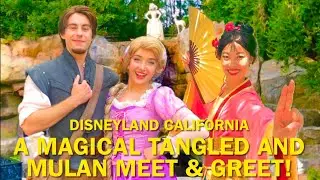 Rapunzel, Flynn Rider, and Mulan: Very MAGICAL, EXCITING Meet and Greets at Disneyland! #disney