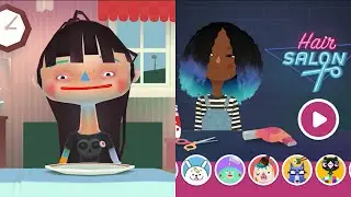 Fun Games with Toca Boca Jr Classics Hair Salon- Kitchen