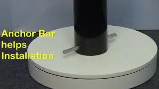 Heavy Duty Steel Fixed Bollard with top mounted Stainless Steel Inserts