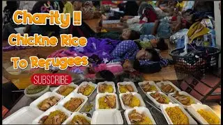 Charity Chicken Rice For Refugee at Prey Chan Village in Cambodia