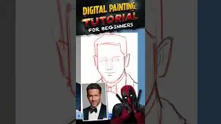 Drawing Ryan Reynolds #deadpool3 #digitalart #ryanreynolds