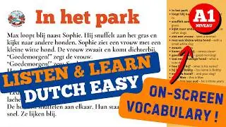 Learn Dutch A1: Dog Walk Story for Beginners