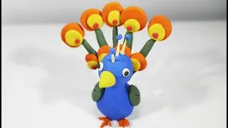 Cómo hacer un pavo real de plastilina fácil paso a paso explicado pla
