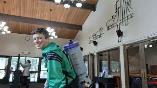Vacuuming At My Church With The ProTeam Super CoachVac Backpack Vacuum