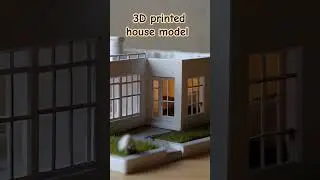 3D printed model house miniature