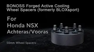 BONOSS Forged Actiice Cooling Wheel Spacers AL6061T6 50mm For honda nsx 5x120 70.1 m14x1.5