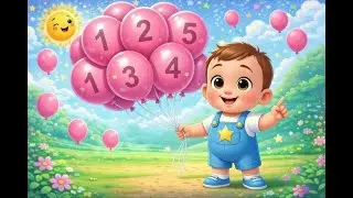 Pink Balloon Song | Counting Balloons Rhyme for Kids | Oobo Kids