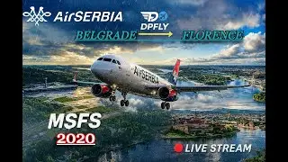 A320 Flight LYBE to LIRQ | Beautiful Tuscany Arrival | MSFS 2020