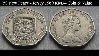 50 New Pence (Elizabeth II) - Bailiwick of Jersey 1969 KM34 Coin & Value