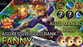 SUPER AGGRESSIVE FANNY GAMEPLAY | AUTOMANIAC FANNY BEST BUILD | FANNY RANKED GAMEPLAY TUTORIAL