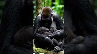 #monkey #kids #kiss