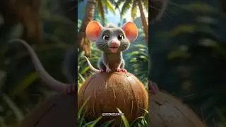 🐭 The Jungle Rat and the Coconut Adventure 🌴🥥#FunnyAnimalStory #MotivationalTale #JungleAdventure