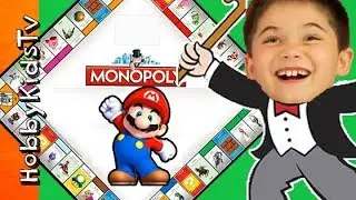 Nintendo Mario MONOPOLY Gameplay with HobbyPig and HobbyGuy