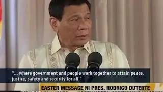 BT: Easter message ni Pres. Rodrigo Duterte