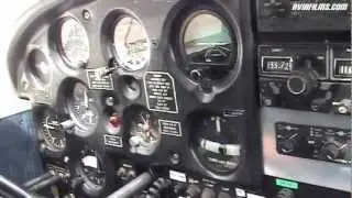 Piper 28 cockpit takeoff and landing pilot training
