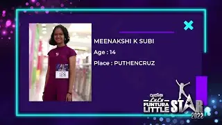 Vanitha LuLu Funtura Little Star 2022 | Meenakshi K Subi | Chest No: 128