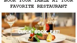 Online Restaurant Reservation - Available Table