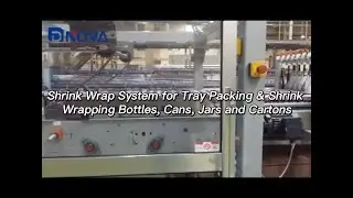 Shrink Wrap System for Tray Packing and Shrink Wrapp PET Bottles, Cans, Cartons