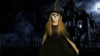 Танец ведьмы! Амелия готовится к Хеллоуину. Halloween Witch Dance.
