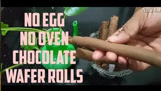 No fail chocolate wafer rolls without oven&egg/chocolate cigarettes/cigarette russe