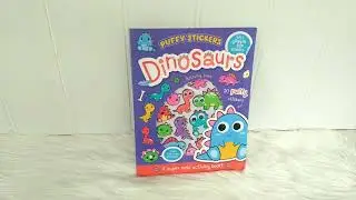 Puffy Stickers Dinosaurs Activity Book With Goggle Eye Stickers and Over 150 Cute Stickers