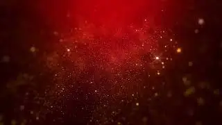 Overlay Clean Red Gold Particles Background