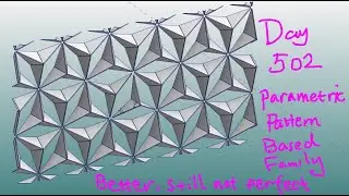 Everyday Revit (Day 502) - Parametric Pattern Based Family (Al Bahar again)