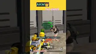 AKM 1v2 clutch👑💥💯 #bgmi #pubgmobile #clutch #akm